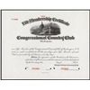 Image 1 : Life Membership Congressional Country Club Specimen Certificate.