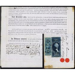 1866 $15 Mortgage on Document.