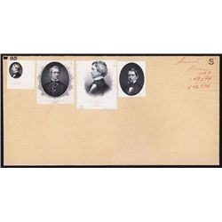 William Seward Proof Vignette Quartet.
