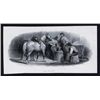 Image 1 : “The Smithy” Proof Vignette of Blacksmith working on Horse Shoe.