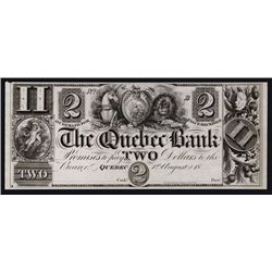 Quebec Bank, ca.1830's Obsolete Proof.