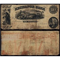 Arkansas, Exchange Bank, Obsolete Banknote.