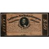 Image 1 : California, New York & European Steamship Co. $50 Coupon or Scrip Note.
