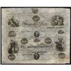 Image 1 : Mechanics Bank, Connecticut, Uncut Obsolete Banknote Sheet.