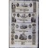 Image 1 : Fairfield County Bank and Morgan Ketchum & Co. Uncut Sheet of 4 Notes.
