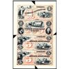 Image 1 : Pioneer Association Uncut Sheet of 4 Proprietary Proofs.