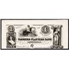 Image 1 : Farmers and Planters Bank Baltimore, ca.1830's Obsolete Proof.