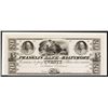 Image 1 : Franklin Bank of Baltimore, 1830-40's Proof Obsolete Banknote.
