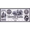 Image 1 : Conway Bank, 1854 Proof Obsolete Banknote.