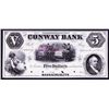 Image 1 : Conway Bank, 1854 Proof Obsolete Banknote.