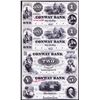 Image 1 : Conway Bank, 1854 Obsolete Proof Sheet of 4.