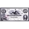 Image 1 : Grafton Bank, 1854 Proof Obsolete Banknote.