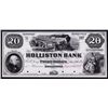 Image 1 : Holliston Bank, 1854 Proof Obsolete Banknote.