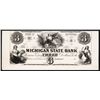 Image 1 : Michigan State Bank, ca.1830's Obsolete Proof.