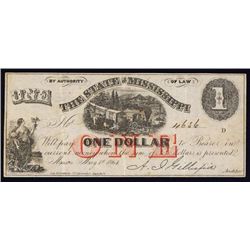 State of Mississippi, 1864 Issue.