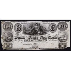 Bank of the State of New-York, ca.1830's Obsolete Impaired Proof.