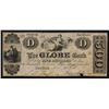 Image 1 : Globe Bank, $500 NY 1840 Obsolete Banknote.