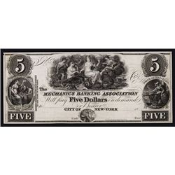 Mechanics Banking Association, ca.1830's Obsolete Proof.