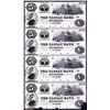 Image 1 : Nassau Bank, ND 1850's Uncut Sheet of 4 Proof Obsolete Banknotes.