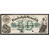 Image 1 : Rudolph Wenzlik Lager Bier Saloon ca. 1860's NY Scrip Note.