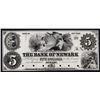 Image 1 : Bank of Newark, NY $5 Obsolete Proof Banknote.