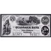 Image 1 : Quassaick Bank, 1850's Proof Obsolete Banknote.