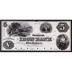 Iron Bank, 1850's Proof Obsolete Banknote.