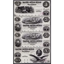 Bank of Sing Sing, Uncut Proof Sheet of 4.