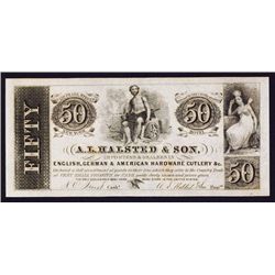 A.L.Halsted & Son Advertising Note.