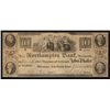 Image 1 : Northampton Bank, $10 1839 Obsolete Banknote.