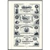 Image 1 : Commercial Bank Uncut Sheet of 4 Proprietary Proofs.