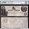 Image 1 : Commercial & Agricultural Bank of Texas, ca.1837 Obsolete Banknote.