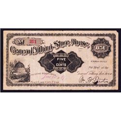 General Tithing Store Mormon Scrip Note.