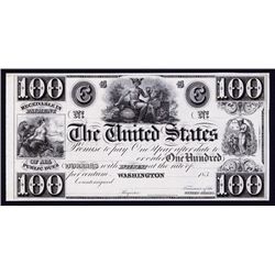 The United States, Act of 12.10.1837 Interest Bearing Proof Banknote.