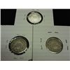 Image 2 : 1902-O,07-S & 08-D BARBER DIMES