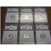 Image 1 : 6 UNCIRCULATED SILVER ROOSEVELT DIMES