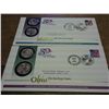 Image 1 : 2 US MINT US 50 STATE QUARTERS FDC'S (OHIO, ME)
