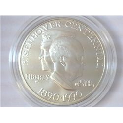 1990-W EISENHOWER SILVER DOLLAR (UNC)