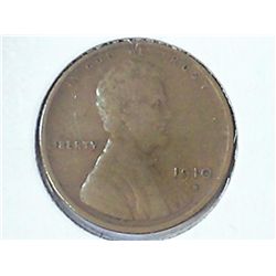 1910-S LINCOLN CENT (FINE)