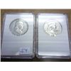 Image 1 : 1950-D & 59-D FRANKLIN HALF DOLLARS