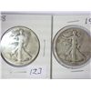 Image 1 : 1938 & 40 WALKING LIBERTY HALF DOLLARS