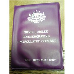 1977 AUSTRALIAN SILVER JUBILEE UNC COIN SET