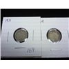Image 1 : 1911 & 1919 CANADA SILVER FIVE CENTS