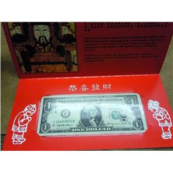 BEP LUCKY MONEY 1999 $1 FRN GEM CU