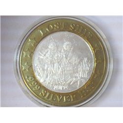 LUXURY CRUISE CASINO $10 SILVER TOKEN (UNC)