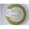 Image 2 : LUXURY CRUISE CASINO $10 SILVER TOKEN (UNC)