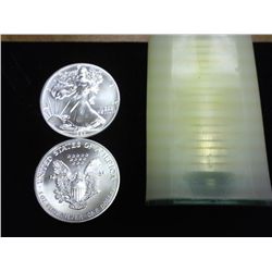 ROLL OF 20-1989 AMERICAN SILVER EAGLES (UNC)
