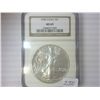 Image 1 : 1989 AMERICAN SILVER EAGLE NGC MS69