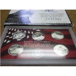 2006 US 50 STATE QUARTERS SILVER PF SET