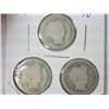 Image 1 : 1911,12 & 13 BARBER DIMES